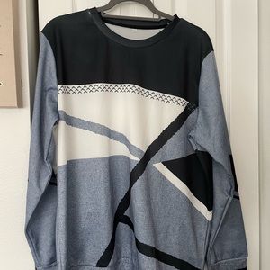 Geometric print xxl top